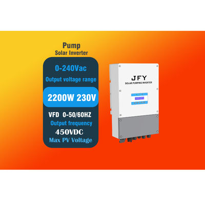 качество  2.2kw MPPT VFD Solar Pump Inverter For Single Phase завод